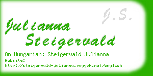 julianna steigervald business card